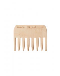 Peigne à dents larges Bambou B1 Bois Antistatique