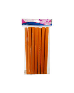 Bigoudis Roller permanente Super Flex - Orange - Long - Ø17mm X12 Pcs *