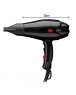 DREOX COMPACT - Sèche cheveux OBB 2000w - Noir